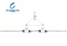 Узлы крепления, подвесы-Спиральный двойной поддерживающий зажим для ADSS/OPGW